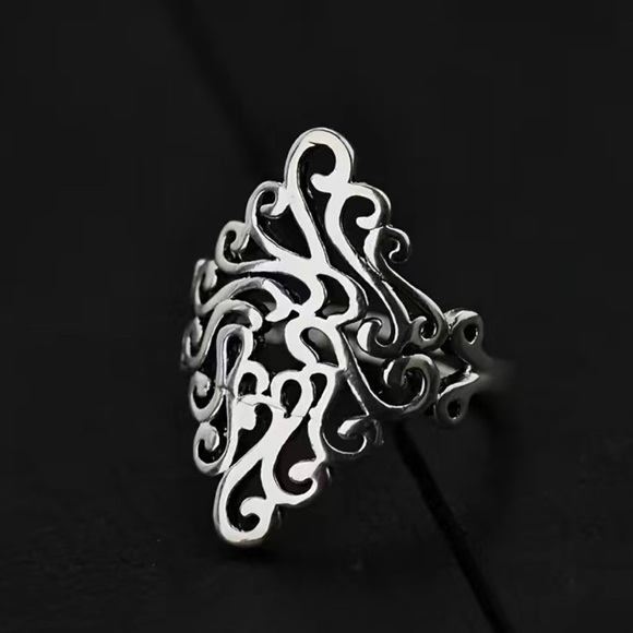 Adjustable Filigree Ring - Picture 2 of 5